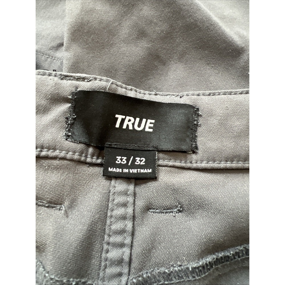 True Linkswear All Day Pants Size‎ 33 Gray Slim Tapered Golf Performance Classic - Picture 6 of 10